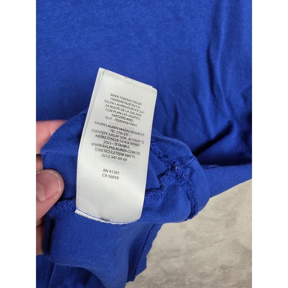 Polo Ralph Lauren Pocket T-Shirt Mens XL Blue 2020 US Olympic Team Faded